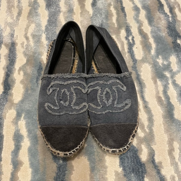 Chanel denim canvas flats - Picture 3 of 5